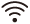 A black and white image of a wifi symbol.

Description generated by AI